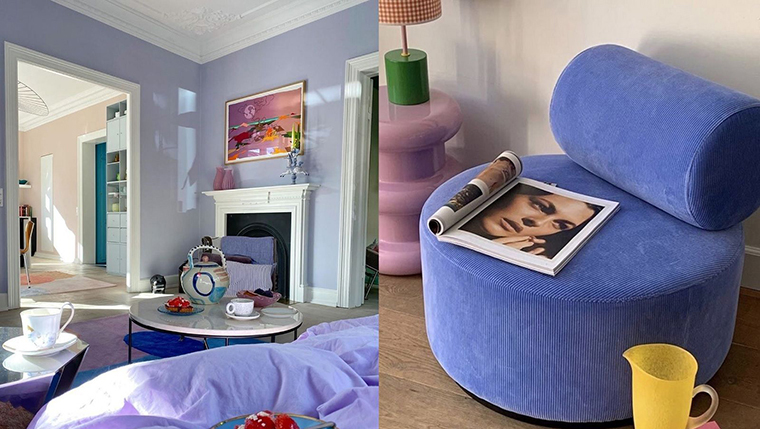 Как да съчетаете в интериора цвета на годината Very Peri от Pantone