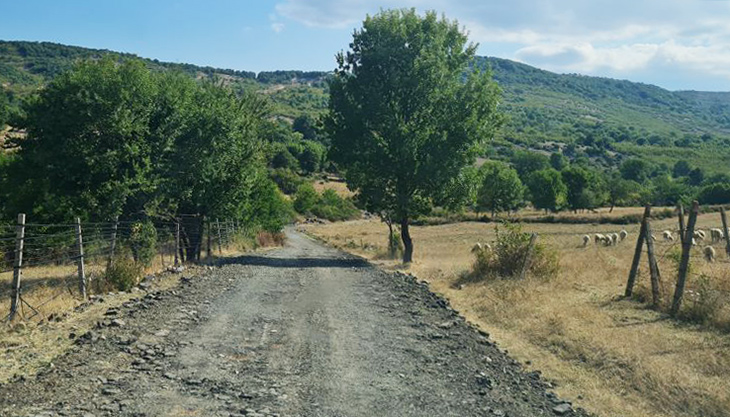 Ремонтират 6-километрова отсечка между селата Груево и Летовник по пътя за планинския извор Дамбалъ