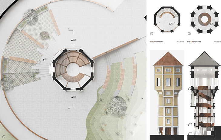 Проектът на трима млади архитекти спечели конкурса за идейно развитие на Водната кула в Димитровград