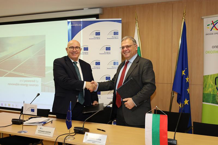 МОСВ и ЕИБ подписаха споразумение за услуги за консултантска подкрепа на проекти в сферата на околната среда