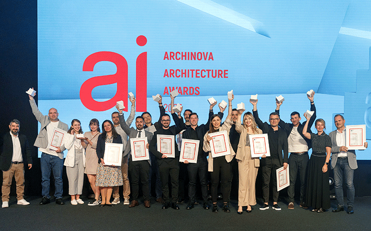 20 отличия бяха раздадени в Десетото юбилейно издание на ARCHINOVA ARCHITECTURE AWARDS