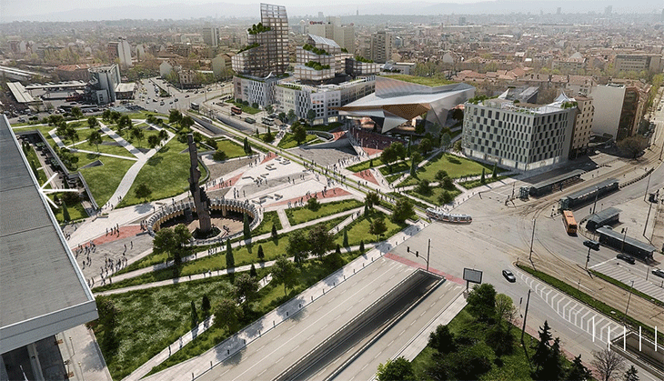 Придвижено е изграждане на концертна зала срещу Централна жп гара в София