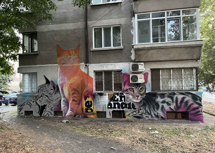 Още един блок в ж.к. „Възраждане“ в Бургас ще е с нова графити фасада
