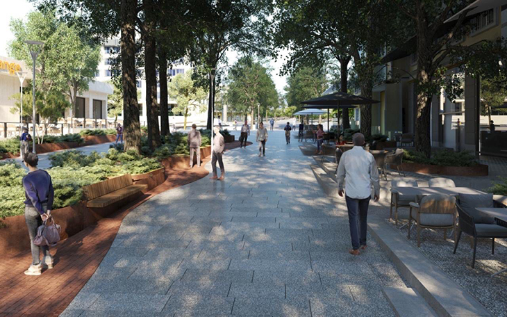 Знаковото пространство пред хотел "Верея" в Стара Загора ще промени облика си