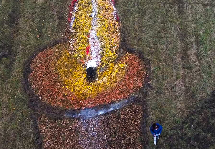 Ново ленд-арт произведение създаде Вивия Ники в Плана планина