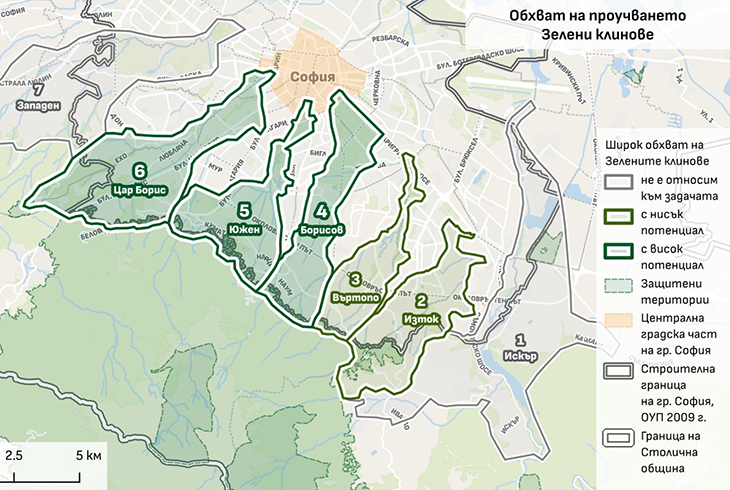 Четири "коридора" ще свързват зелените пространства на София с пътеките в планината