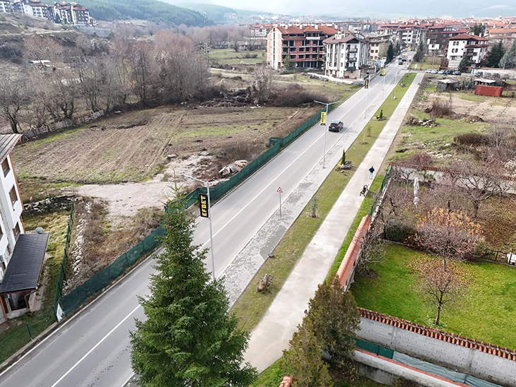 В Банско откриха нов участък от велоалея по околовръстния път на улица "Найден Геров"