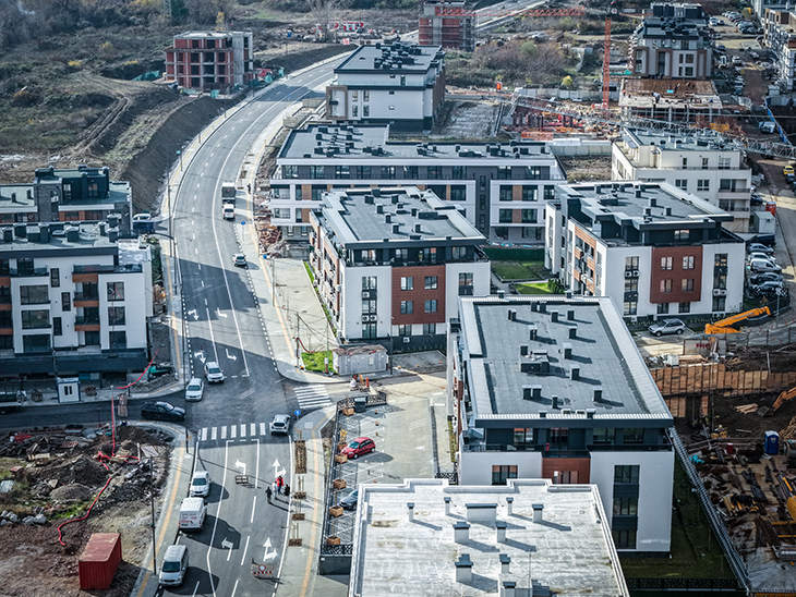 Завърши изграждането на трасета от три улици в квартал "Малинова долина" в София