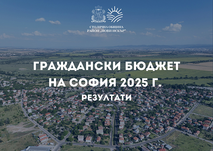 В столичния район "Нови Искър" ще бъдат реализирани четири проекта по Програмата за граждански бюджети