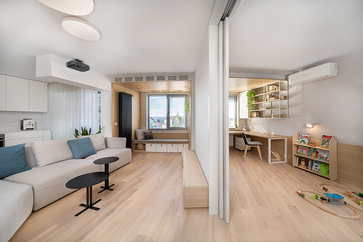 Мезонет в "Лозенец": Нестандартни интериорни решения и възможност за игра в различните жилищни зони