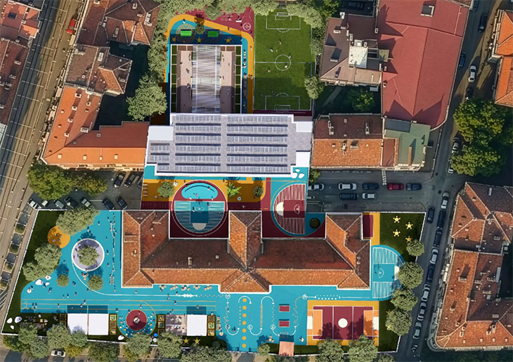 Представиха идейния проект за новия учебен корпус, спортна зала и трансформация на двора на 6. ОУ "Граф Н. П. Игнатиев" в София