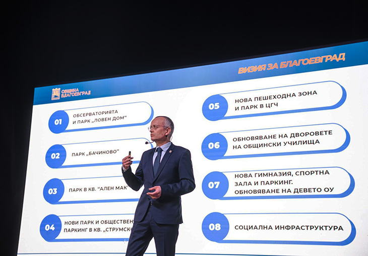 Кметът на Благоевград представи 8 ключови проекта за града