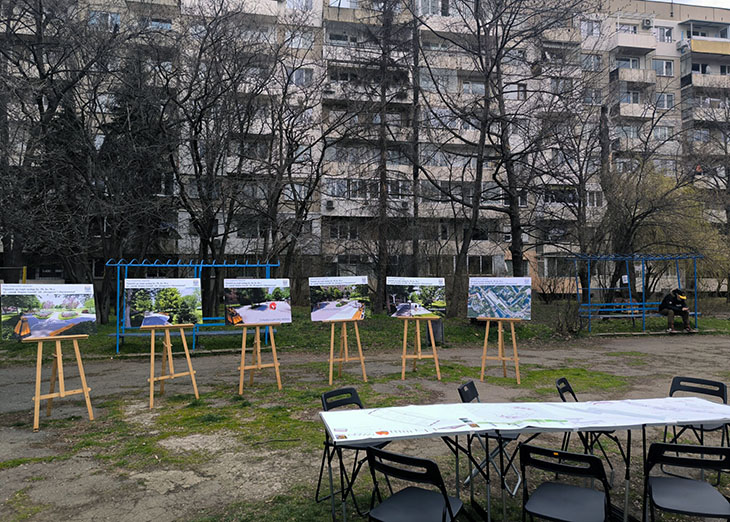 Ще благоустрояват пространство между блокове 95, 96 и ул. "Проф. Марко Семов" в кв. "Мусагеница" в София