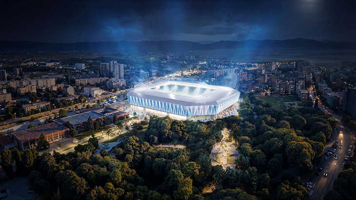 ПФК ЛЕВСКИ и проектантите от ИПА представиха концепцията за новия стадион "Георги Аспарухов"