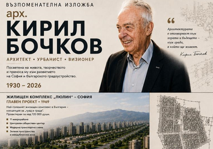 Предстои възпоменателна изложба за арх. Кирил Бочков