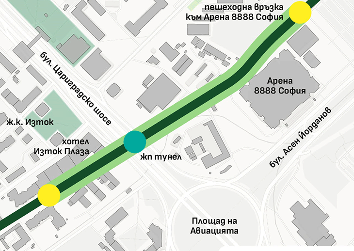 Във връзка с Европейското първенство по волейбол част от първата отсечка на "Зелен ринг София" ще бъде преобразена