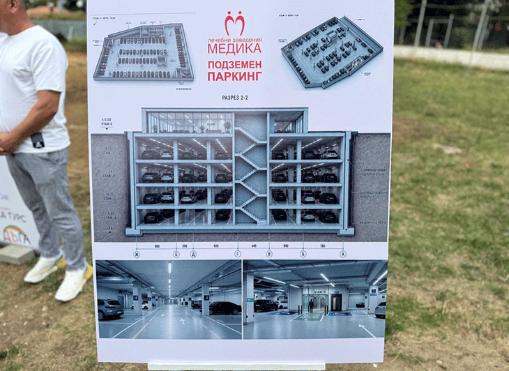 Изграждат подземен паркинг в района на лечебни заведения "Медика" в Русе